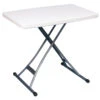 GSC Technologies Adjustable Table - Polyethylene - White - 20-in D X 27 1/2-in H X 30-in W