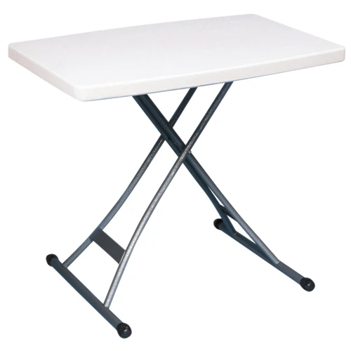 GSC Technologies Adjustable Table - Polyethylene - White - 20-in D X 27 1/2-in H X 30-in W 1 GSC Technologies Adjustable Table - Polyethylene - White - 20-in D X 27 1/2-in H X 30-in W