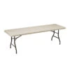 Style Selections 96-in X 30-in Rectangle Steel Folding Table