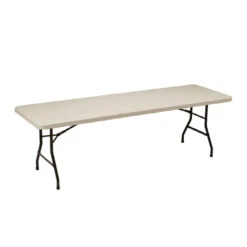 Style Selections 96-in X 30-in Rectangle Steel Folding Table