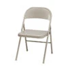 Style Selections SuddenComfort Tan Standard Folding Chair With Solid Seat (Indoor)