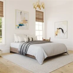 Nexera Walnut 76-in X 55.25-in Full Size Platform Bed -Safavieh Shop 330000275 AlternateImage6 l