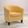 CorLiving Yellow Fabric Tub Chair