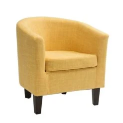 CorLiving Yellow Fabric Tub Chair -Safavieh Shop 330002767 MainImage 001 l