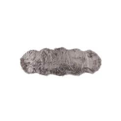 LUXE Gordon Faux Sheepskin Rug - 2'x 6' - Grey