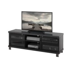 CorLiving Holland Ravenwood Black TV Stand For TVs Up To 68 Inches