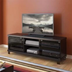 CorLiving Holland Ravenwood Black TV Stand For TVs Up To 68 Inches -Safavieh Shop 330004156 AlternateImage2 l