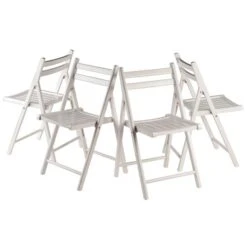 Winsome Wood Robin 17.4-in White Folding Chair (Set Of 4) -Safavieh Shop 330007221 AlternateImage1 l