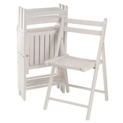 Winsome Wood Robin 17.4-in White Folding Chair (Set Of 4) -Safavieh Shop 330007221 MainImage 001 l