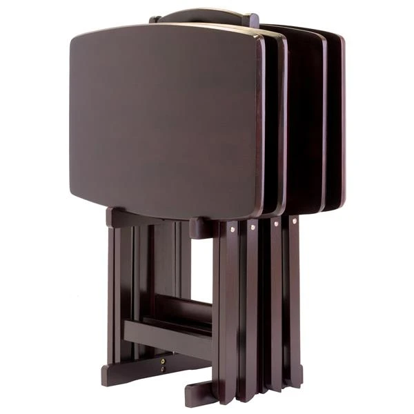 Winsome Wood Dylan Espresso Wood Snack Table Set (5-Piece Set) 1 Winsome Wood Dylan Espresso Wood Snack Table Set (5-Piece Set)