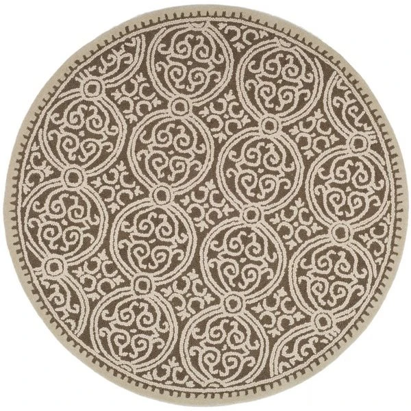 Safavieh Cambridge Brown And White Area Rug,CAM232A-8R 3 Safavieh Cambridge Brown And White Area Rug,CAM232A-8R - Image 3