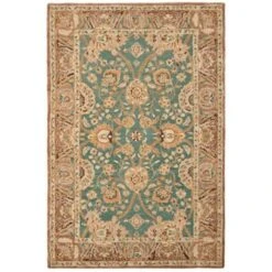 Safavieh AN558D Anatolia Area Rug, Teal / Camel,AN558D-6