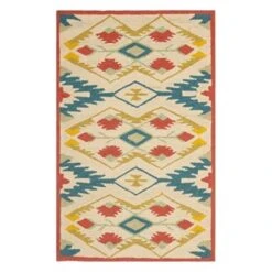 Safavieh FRS479A Four Seasons Area Rug, Natural / Blue,FRS47