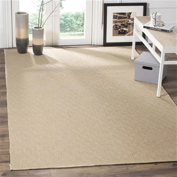 Safavieh Montauk Flat Weave Ivory And Gold Area Rug,MTK515K- 4 Safavieh Montauk Flat Weave Ivory And Gold Area Rug,MTK515K- - Image 4