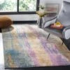 Safavieh Madison Blue And Fuchsia Area Rug,MAD123C-7SQ