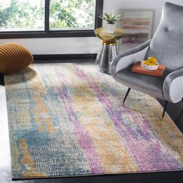 Safavieh Madison Blue And Fuchsia Area Rug,MAD123C-7SQ 1 Safavieh Madison Blue And Fuchsia Area Rug,MAD123C-7SQ