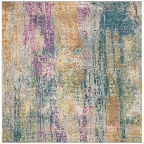 Safavieh Madison Blue And Fuchsia Area Rug,MAD123C-7SQ 3 Safavieh Madison Blue And Fuchsia Area Rug,MAD123C-7SQ - Image 3