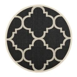 Safavieh Courtyard Black And Beige Area Rug,CY6243-266-8R