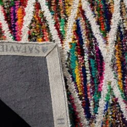 Safavieh Nantucket 6-ft X 6-ft Multi With White Lines Square Indoor Handcrafted Area Rug