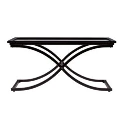 Southern Enterprises Vogue Clear Glass Coffee Table