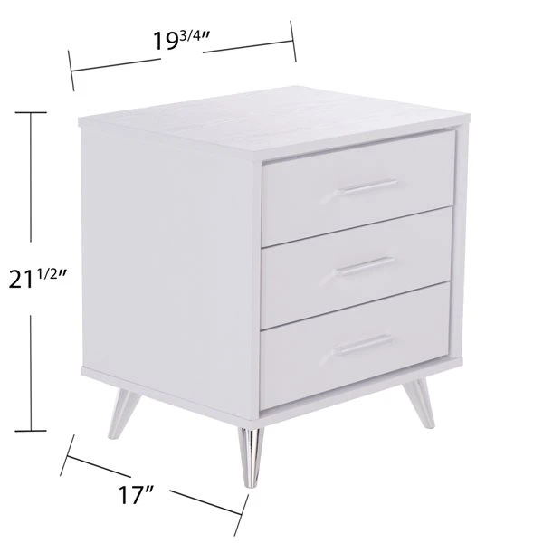 Southern Enterprises Aleck Modern Bedside Table 5 Southern Enterprises Aleck Modern Bedside Table - Image 5