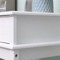 HomCom 23 1/2-in X 15 3/4-in Modern White MDF Nightstand With Drawer And Shelf -Safavieh Shop 330951298 AlternateImage4 l