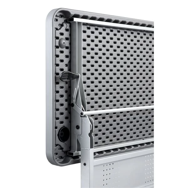 National Public Seating Flip-N-Store 24-in X 72-in Indoor Rectangular Plastic Grey Folding Table 1 National Public Seating Flip-N-Store 24-in X 72-in Indoor Rectangular Plastic Grey Folding Table