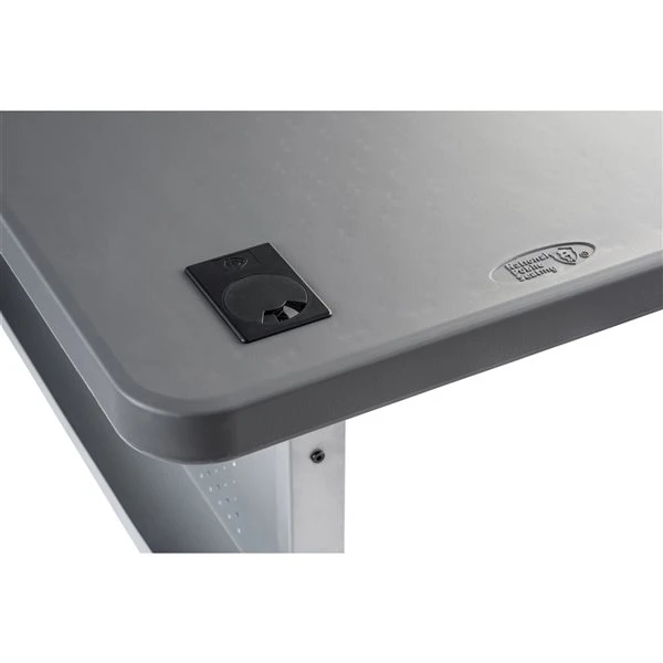 National Public Seating Flip-N-Store 24-in X 72-in Indoor Rectangular Plastic Grey Folding Table 2 National Public Seating Flip-N-Store 24-in X 72-in Indoor Rectangular Plastic Grey Folding Table - Image 2