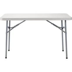 National Public Seating 24-in X 48-in Indoor Rectangular Plastic Grey Folding Table -Safavieh Shop 330961216 AlternateImage1 l