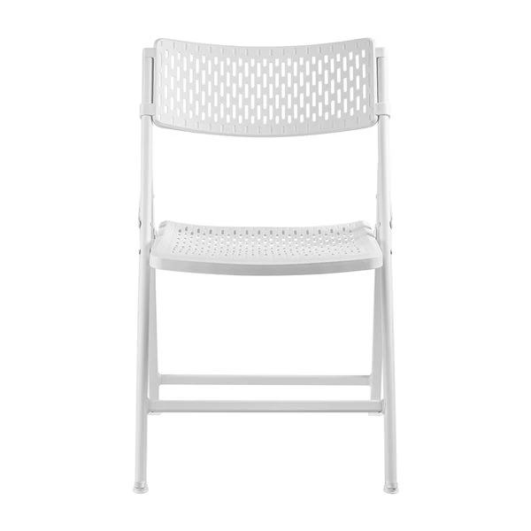 National Public Seating Indoor White Plastic Mesh Polypropylene Standard Folding Chair 4-Pack 5 National Public Seating Indoor White Plastic Mesh Polypropylene Standard Folding Chair 4-Pack - Image 5
