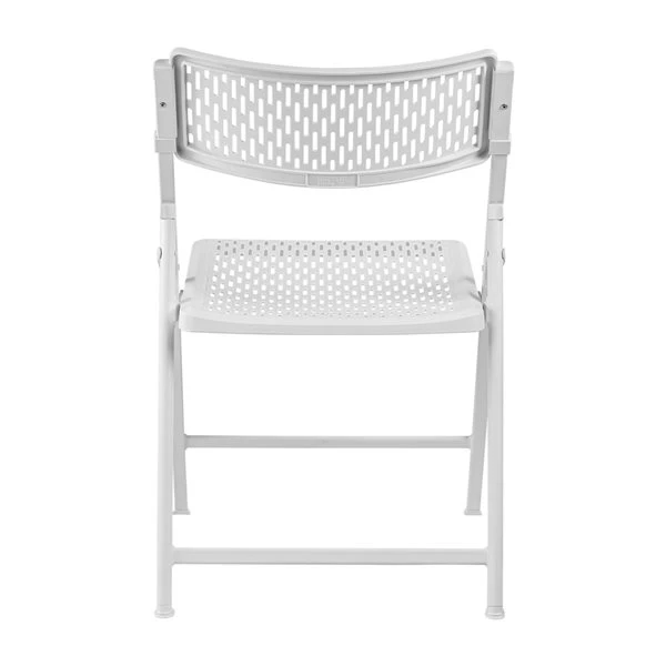 National Public Seating Indoor White Plastic Mesh Polypropylene Standard Folding Chair 4-Pack 4 National Public Seating Indoor White Plastic Mesh Polypropylene Standard Folding Chair 4-Pack - Image 4