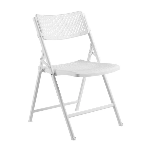 National Public Seating Indoor White Plastic Mesh Polypropylene Standard Folding Chair 4-Pack 1 National Public Seating Indoor White Plastic Mesh Polypropylene Standard Folding Chair 4-Pack