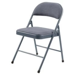 Commercialine Indoor Star Trail Blue Metal Padded Polyester Standard Folding Chair 4-Pack -Safavieh Shop 330962579 AlternateImage1 l