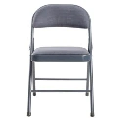 Commercialine Indoor Star Trail Blue Metal Padded Polyester Standard Folding Chair 4-Pack -Safavieh Shop 330962579 AlternateImage2 l