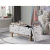 ORE International Beige Modern Storage Bench
