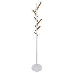 ORE International White 6-Hook Coat Stand