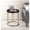 ORE International Edie Brown Wood Round End Table