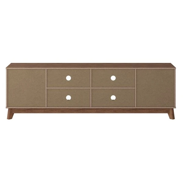 CorLiving Hollywood Brown Wood Grain TV Stand With Drawers For TVs Up To 85-in 5 CorLiving Hollywood Brown Wood Grain TV Stand With Drawers For TVs Up To 85-in - Image 5