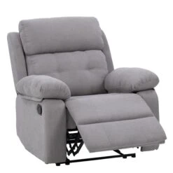 CorLiving Oren Manual Extra Wide Wall Hugger Recliner In Soft Light Grey Fabric -Safavieh Shop 330989560 AlternateImage2 l
