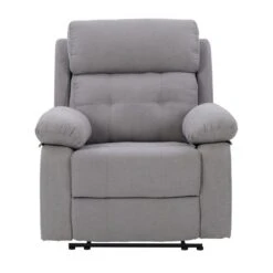 CorLiving Oren Manual Extra Wide Wall Hugger Recliner In Soft Light Grey Fabric -Safavieh Shop 330989560 MainImage 001 l