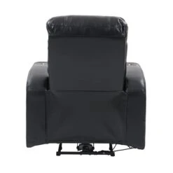 CorLiving Ophelia Black Faux Leather Quiet Motor Power Wall Hugger Recliner -Safavieh Shop 330989570 AlternateImage3 l