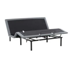 CorLiving Dark Grey King Frame Bed