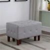 ORE International Modern Grey Nesting Ottoman - Set Of 2