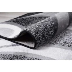 Homedora New Jersey 3-ft X 5-ft Geometric Circles Black/Grey Rectangular Modern Area Rug -Safavieh Shop 331002679 AlternateImage2 l