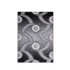 Homedora New Jersey 3-ft X 5-ft Geometric Circles Black/Grey Rectangular Modern Area Rug