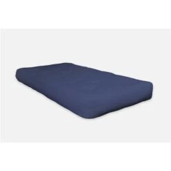 AJD Home 8-in Navy Double Foam Full Futon (75-in X 54-in) In Blue -Safavieh Shop 331002814 MainImage 001 l