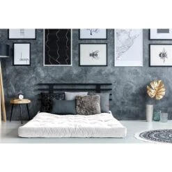 AJD Home 6-in Natural Single Foam Twin Futon (75-in X 39-in) In Beige