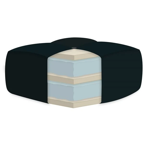 AJD Home 8-in Double Foam Queen Futon (80-in X 60-in) In Red 3 AJD Home 8-in Double Foam Queen Futon (80-in X 60-in) In Red - Image 3