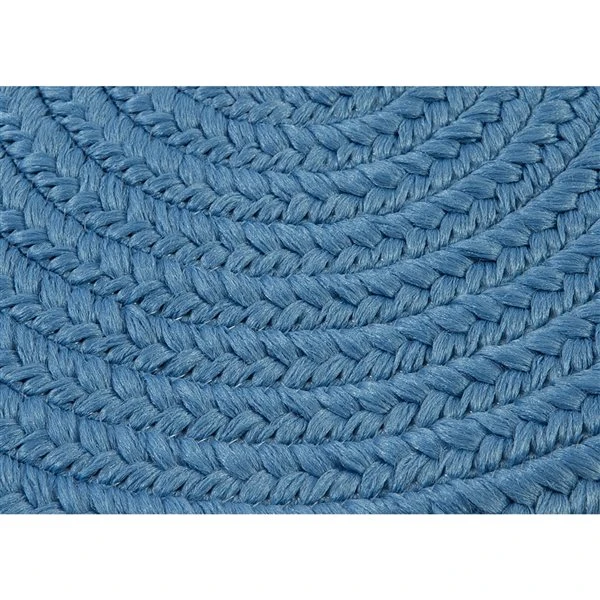 Colonial Mills Boca Raton 8-ft X 10-ft Blue Ice Oval Indoor/Outdoor Solid Area Rug 2 Colonial Mills Boca Raton 8-ft X 10-ft Blue Ice Oval Indoor/Outdoor Solid Area Rug - Image 2