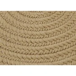 Colonial Mills Boca Raton 6-ft X 9-ft Cuban Sand Oval Indoor/Outdoor Solid Area Rug
